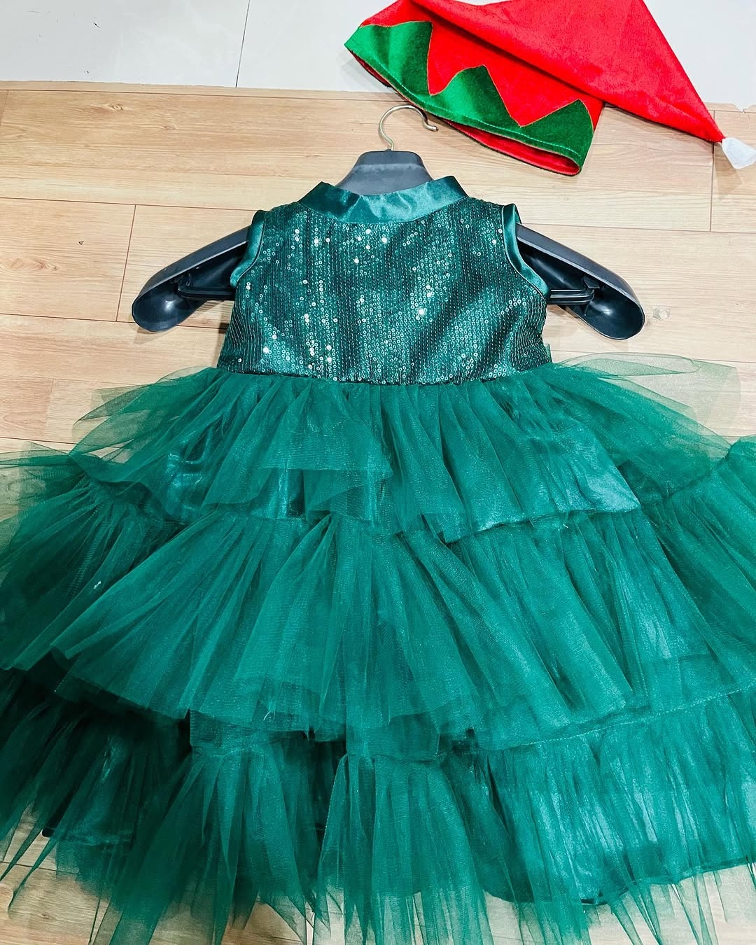 Christmas Themed Little Elf Dresses For Girls