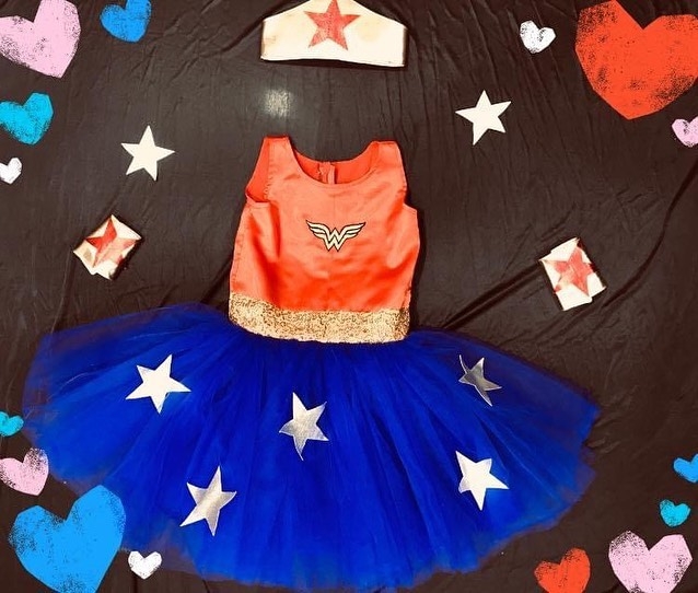 Wonder Women Themed Party Dress
